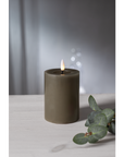 LED candle FLamme Stripe in beige