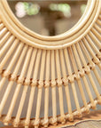 Boho Rattanspiegel BUMI Ø58cm