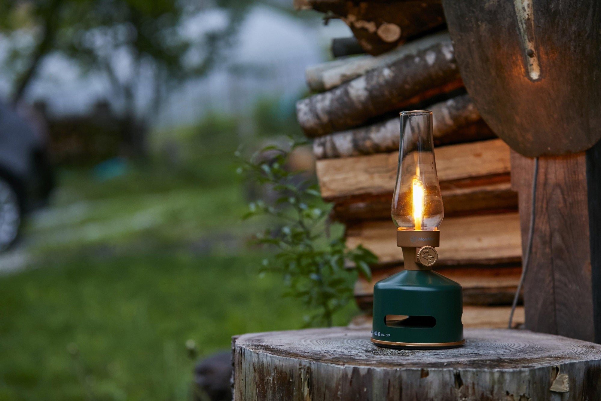 Mori Mori LED Laterne mit Lautsprecher, Original Green  | Wohnmobil Ausstattung |  Wildnest Glamping